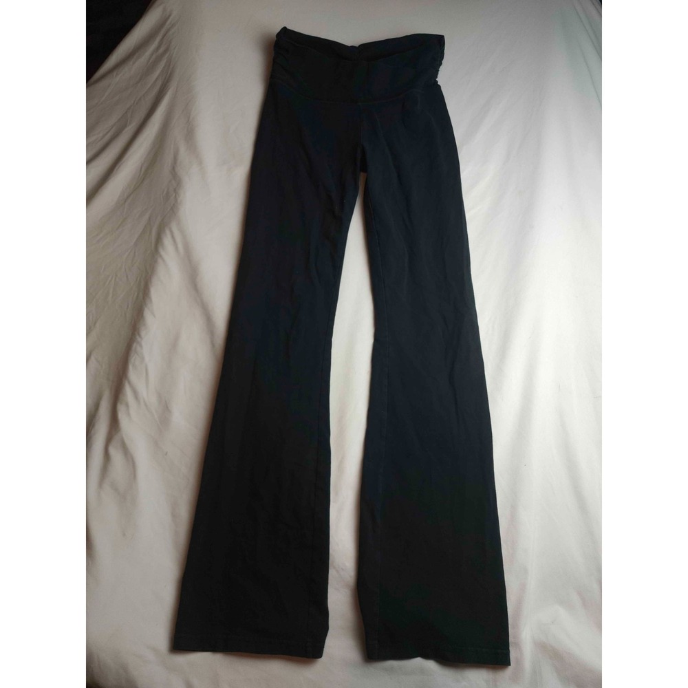 Aerie Boot‎ Semi Evase Pants Womens Size Small Black Yoga Athletic Lounge Active